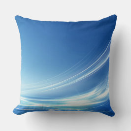 Almofada Travesseiro decorativo Abstrato azul personalizáve