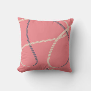Almofada Travesseiro decorativo Abstrato Cor-de-Rosa Dourad