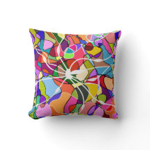 Travesseiro decorativo abstrato Doodle Design