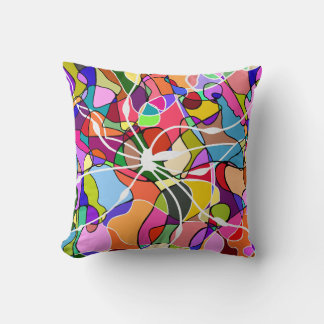 Almofada Travesseiro decorativo abstrato Doodle Design