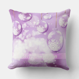 Almofada Travesseiro decorativo abstrato Lilac de Natal