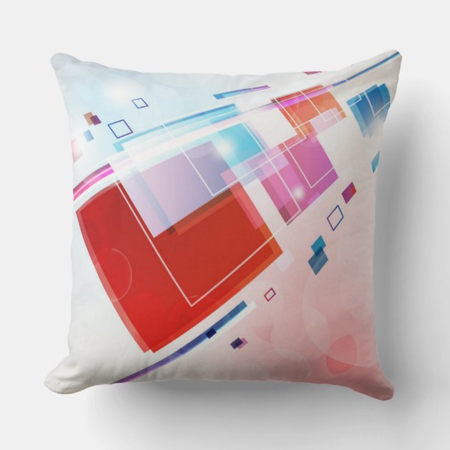 Almofada Travesseiro decorativo Abstrato quadrado (Frente)