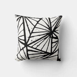 Almofada Travesseiro decorativo abstrato Triângulo Lino Imp