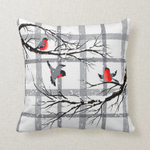 Travesseiro decorativo acolhedor dos pássaros do