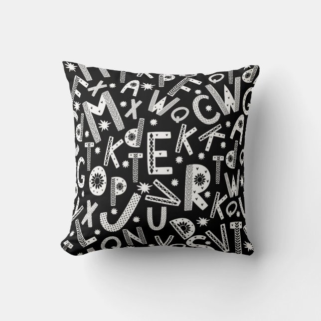 Almofada Travesseiro decorativo Alpha Jumbles do Nordic Fol (Frente)