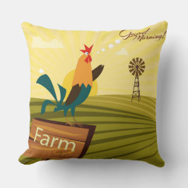 Almofada Travesseiro Decorativo Amanhecer na Fazenda
