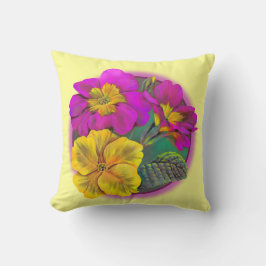 Almofada Travesseiro decorativo amarelo da Primula