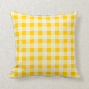 Almofada Travesseiro decorativo amarelo do teste padrão da