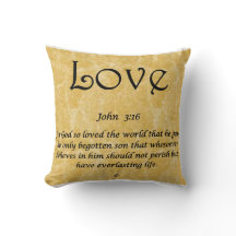 Travesseiro Decorativo -Amor João 3:16