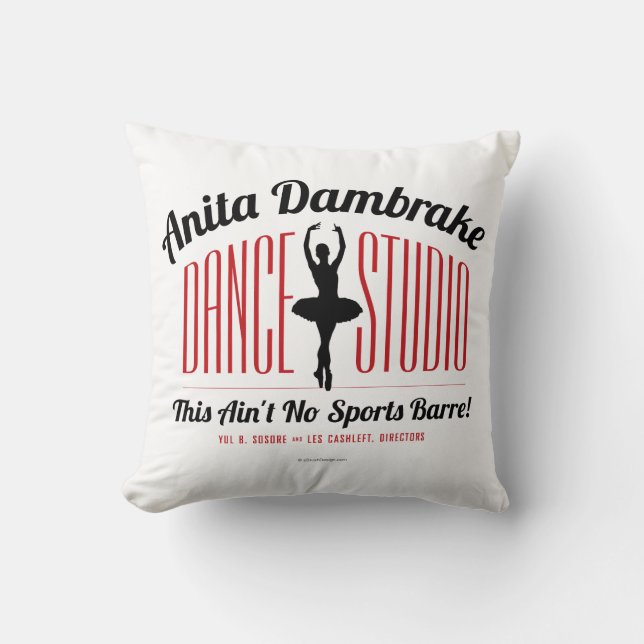 Almofada Travesseiro decorativo Anita Dambrake Dance Studio (Frente)