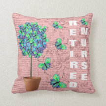 Travesseiro decorativo aposentado da borboleta da