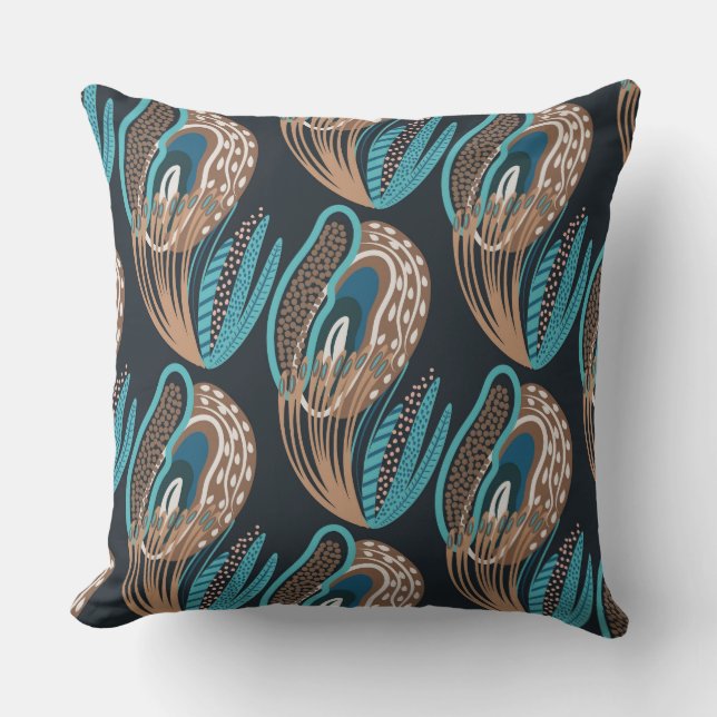 Almofada Travesseiro decorativo Aqua Feather (Frente)