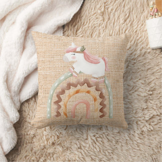 Almofada Travesseiro decorativo arco-íris Boho unicorn