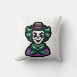 Almofada Travesseiro Decorativo Arte de Palhaço Coringa