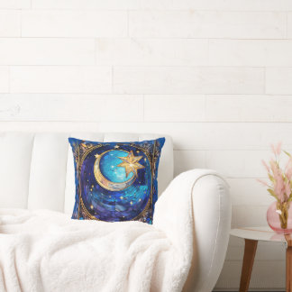 Almofada Travesseiro decorativo Artisan Celestial Moon