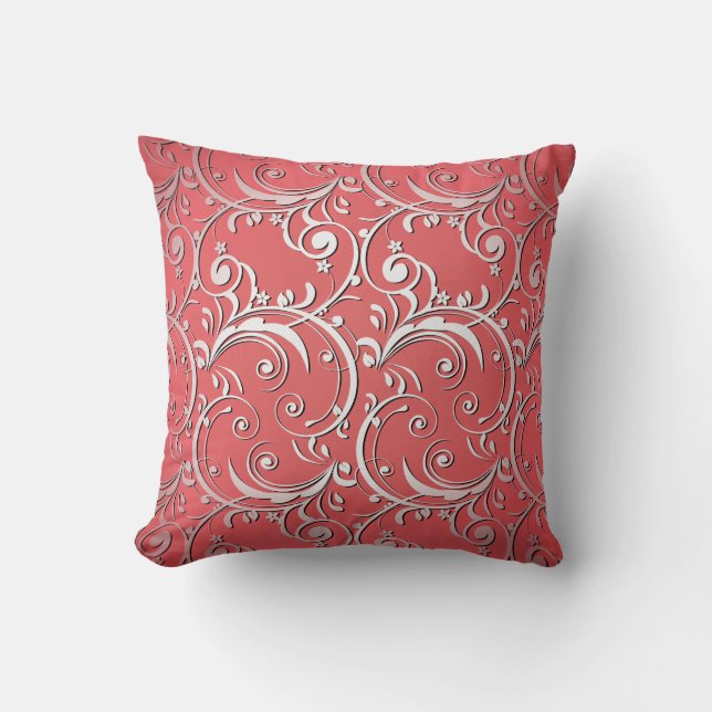 Almofada Travesseiro Decorativo Artístico Vermelho (Frente)