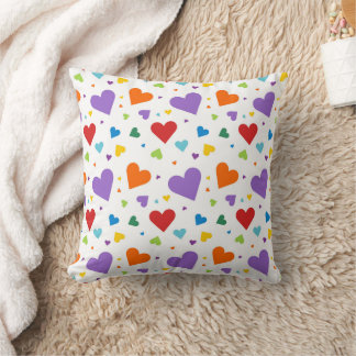 Almofada Travesseiro decorativo Artsy Hearts