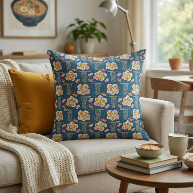 Almofada Travesseiro decorativo Asiático Inspirado na Comid (Criador carregado)