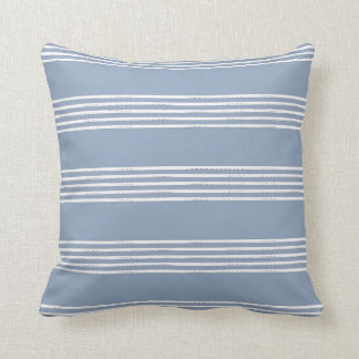 Almofada Travesseiro decorativo Azul Costeiro com Friso