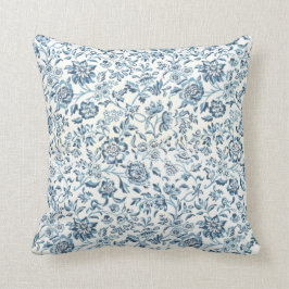 Almofada Travesseiro decorativo azul da flor