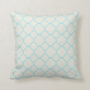 Almofada Travesseiro decorativo azul do branco do Ironstone