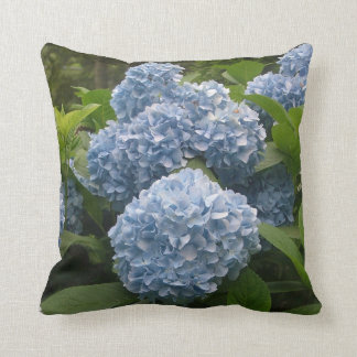 Almofada Travesseiro decorativo azul do Hydrangea