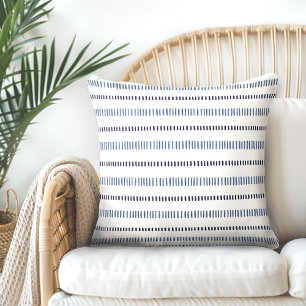 Almofada Travesseiro decorativo Azul do Indigo Branco