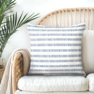 Almofada Travesseiro decorativo Azul do Indigo Branco