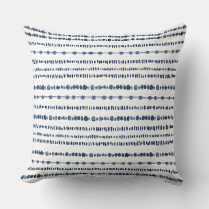 Almofada Travesseiro decorativo Azul do Indigo Branco