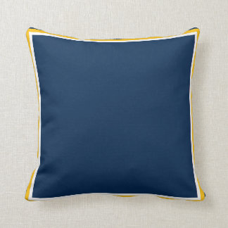 Almofada Travesseiro decorativo azul e Dourado