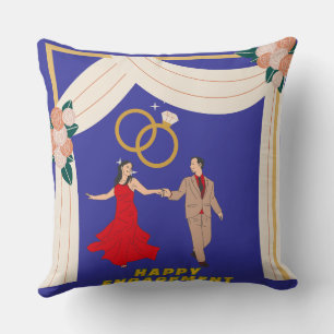 Almofada Travesseiro decorativo azul Elegante Sky,