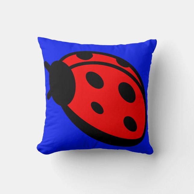 Almofada Travesseiro decorativo Azul Escuro do Bug (Frente)