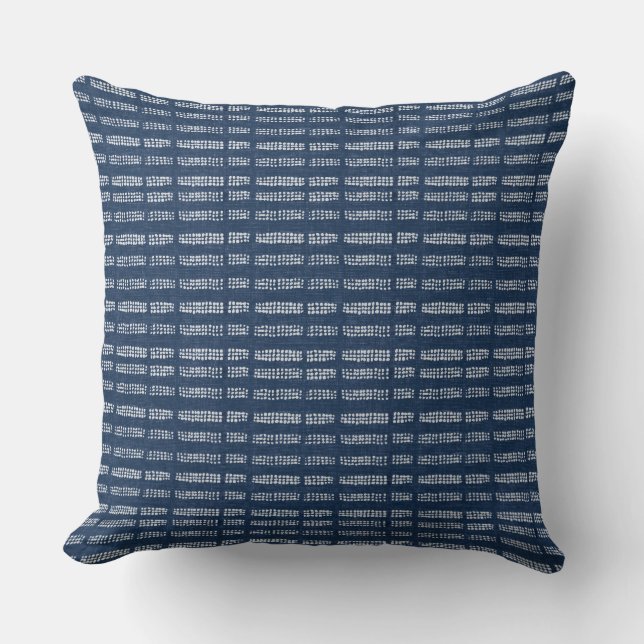 Almofada Travesseiro decorativo Azul Indigo (Frente)
