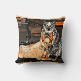 Almofada Travesseiro decorativo azul/vermelho de Heeler