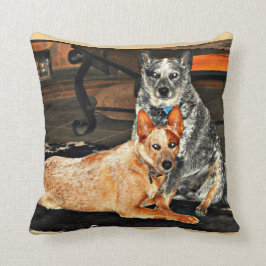 Almofada Travesseiro decorativo azul/vermelho de Heeler