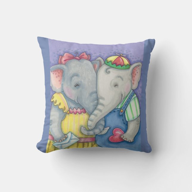 Almofada Travesseiro decorativo BABY ELEFHANTS (Frente)