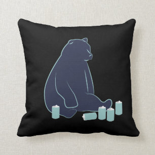Almofada Travesseiro decorativo bêbedo do urso