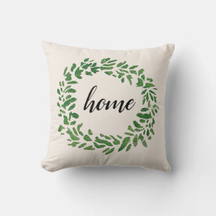 Almofada Travesseiro decorativo bem-vindo Home da grinalda