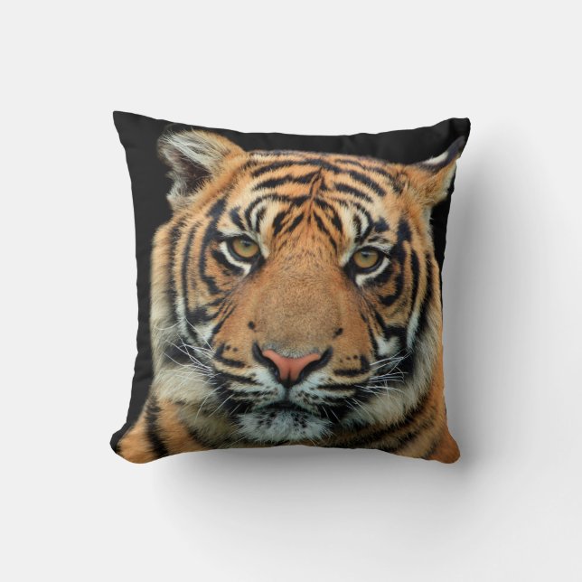 ALMOFADA TRAVESSEIRO DECORATIVO BENGAL TIGER (Frente)