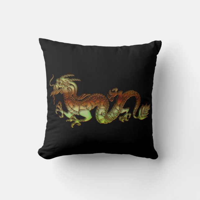 Almofada Travesseiro decorativo Bicolor Dragon (Frente)
