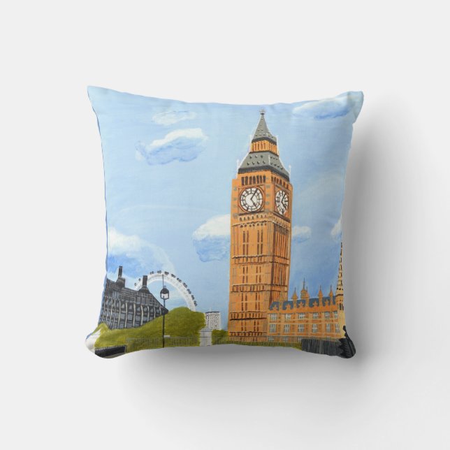 Almofada Travesseiro decorativo Big Ben London (Frente)