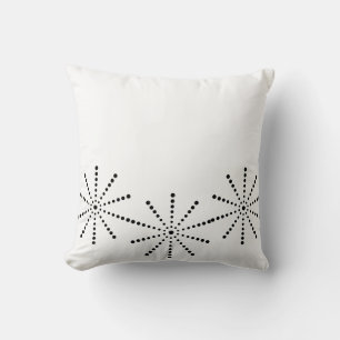Almofada travesseiro decorativo Black Stars Pontos Brancos