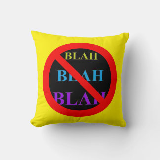 Almofada Travesseiro decorativo Blah Blah Blah