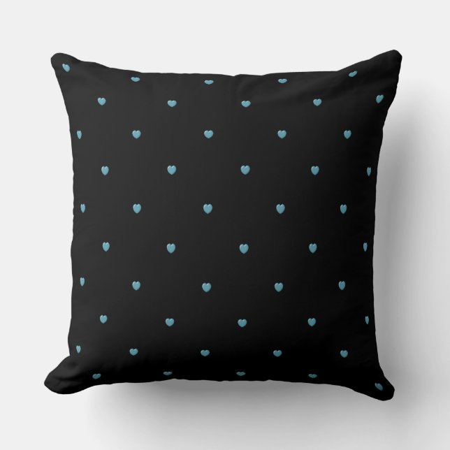 Almofada Travesseiro decorativo Blue Hearts (Frente)