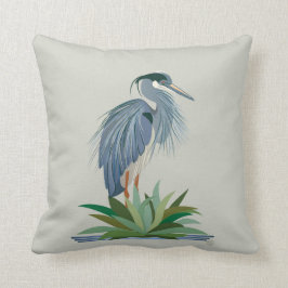 Almofada Travesseiro decorativo Blue Heron