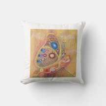 Travesseiro decorativo borboleta 20" x 20"