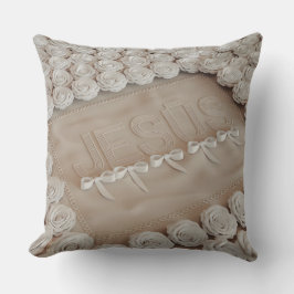 Almofada Travesseiro decorativo bordado JESÚS - 3D Render B