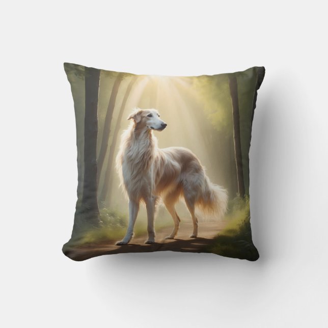 Almofada Travesseiro decorativo Borzoi Elegant Breed (Frente)