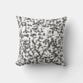 Almofada Travesseiro decorativo Branco e Preto Marble