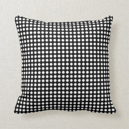 Almofada Travesseiro decorativo branco & preto das bolinhas